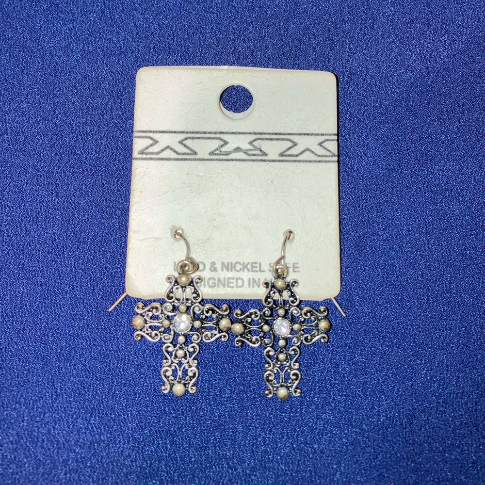 Cross earrings